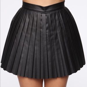 Pleated Mini Skirt